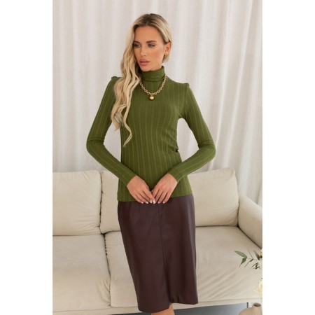 Women's turtleneck Eliseeva Olesya, size 58, green color-2