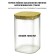 Capacity for storing bulk products Olivetti Vetro GFC112, with a lid, 1000 ml