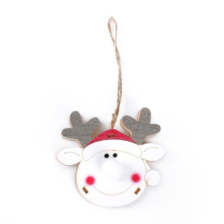 Light decor with the suspension "New Year" 9 cm, mix-3