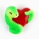New Year's magnet "Snake with the heart" for the New Year, 5.5 x 4.8 cm