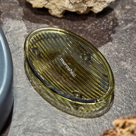 Soap dish, 9.8x15.2x1.9 cm, green color-6