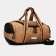 Sports bag with lightning, 2 outer pockets, long belt, mustard color