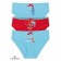 Panties for girls, height 92 cm, azure color, coral, azure, 3 pcs