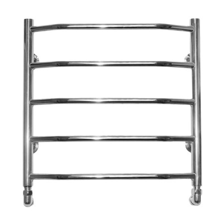 Water heated towel rail Domoterm "Laura", P5, 5 crossbars, 500 x 500 mm, chrome