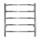 Water heated towel rail Domoterm "Laura", P5, 5 crossbars, 500 x 500 mm, chrome