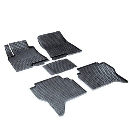 Rubber rugs ’grid’ for Mitsubishi Pajero IV, 2006-