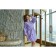 Frequency bathrobe, economy and I size 46-48 lilac, 100% cotton, 320 g/m2