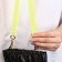 A chain for a bag, plastic, with carbines, 23 × 17 mm, 68 cm, neon yellow/gold color