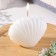 Figure candle "shell", 3.2x4.5 cm, white