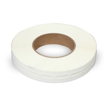 The tape is perforated, sticky, 25 m × 25 mm, for polycarbonate from 4 to 8 mm, mix-4