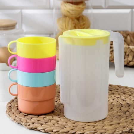 Set "Tourist": a jug 1.2 l, 4 mugs-1