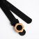 Building belt, width 2.3 cm, clove buckle, black color