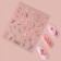 Nail stickers "Sakura", voluminous, pink/white color