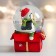 Souvenir Polystone Water Ball "Penguin on a gift" 4.5x4x6.5 cm