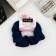 Hair elastic band "orbit" elite stripes, 8 cm, mix