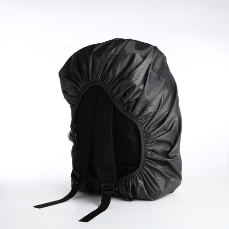 A cover for a backpack 80 liters, with a reflective strip, the color is gray-2