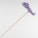 Topper "since March 8", purple 13x5 cm