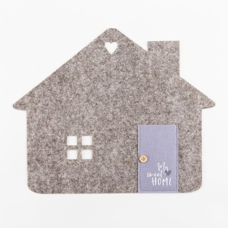 Decorative napkin "Sweet Home" 35 x 30 cm, 100% p/e, felt