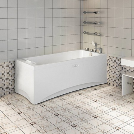 Bath screen Vannesa 2-31-0-1-0-227 "Agatha", mount, left-1