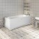 Bath screen Vannesa 2-31-0-1-0-227 "Agatha", mount, left