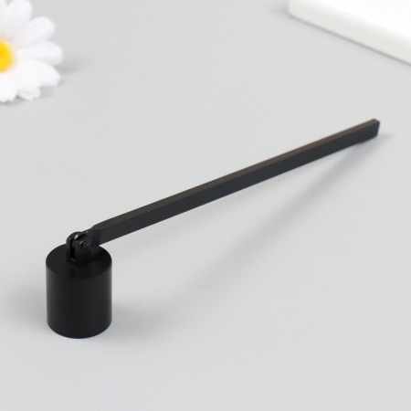 Tool for extinguishing candles (gacier) stainless steel black 17x2.2x4 cm