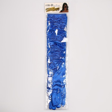 Carnival accessory - gloves with assembly, blue color-3