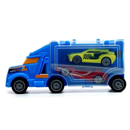 Carrier truck, 2 cars, mix-1