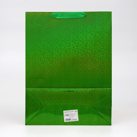 Package Hologography with the window "Heart", "Green", l 40 × 30 × 13 cm set 1 pc.-1