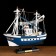 Souvenir ship "Ida", small, blue sides, mesh