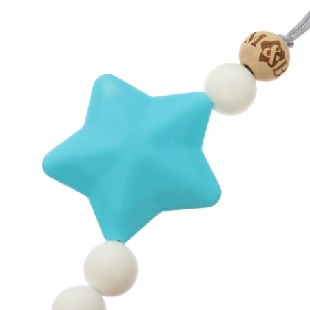 Holder for the nipple - dummies of the "star", silicone, with a teething-5