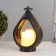 Nightlight "Middle lantern" LED from batteries 3HAAA Black 15x8.5x22 cm