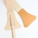 Women's belt, width 15 cm, beige color