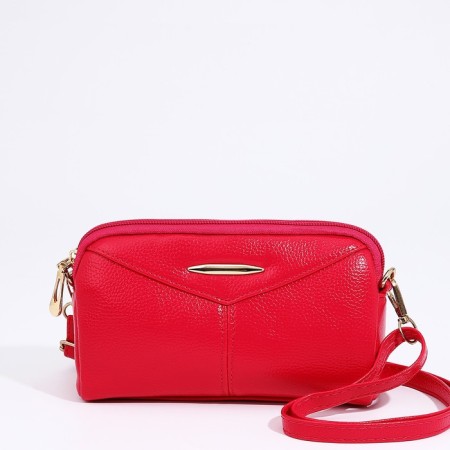Bag Cross-Bodi with a zipper, pink color