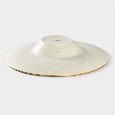 Porcelain plate for the paste Magistro Poursephona, 280 ml, d = 29.4 cm, beige color-2