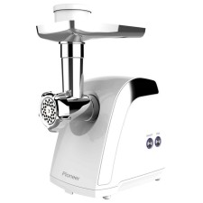 Electric meat grinder Pioneer MG109, 1800W, reverse, 1 speed, white color