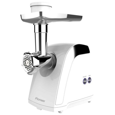 Electric meat grinder Pioneer MG109, 1800W, reverse, 1 speed, white color