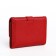 Women's wallet on the button, red color
