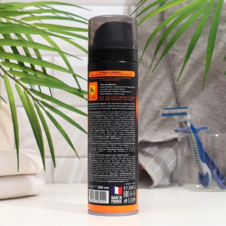 Carelax Energy shaving gel against irritation, 200 ml-1