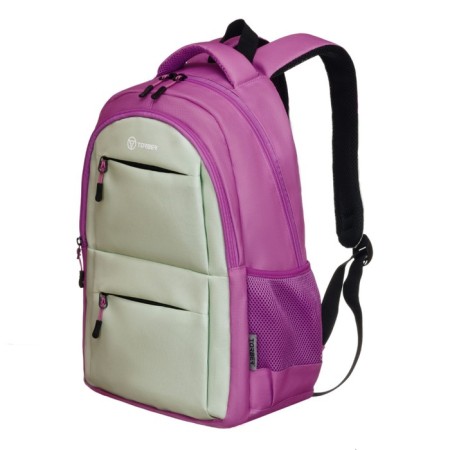 Youth backpack 45 x 30 x 18 cm, ergonomic back, + bag, Torber Class X, Pink/Salad T2602-23-GR-P-2