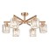 Ceiling lamp 6x60W E27, size 70x70x29.5 cm