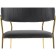 CHAMELIA chair Kamelia metal/velor, gold/gray 57x55x80 cm