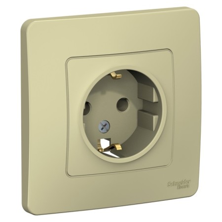 SEM SE BLANCA, 16 A, 250 V, built -in, with salary, IP20, beige, BLNRS001017