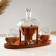 Mini -bar Rubin, on a stand, skeleton - 880 ml, glasses - 200 ml, 32.5 x 13 x 23.5 cm
