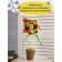 Set for the creativity of topiary "Apple Garden", 26 cm, 10+