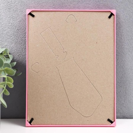 Photo frame plastic L-4 15x21 cm pink (plastic screen)-2