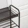 Shoe stand with a seat and a box, 5 tiers, 88.4 × 29.8 × 94.5 cm, color copper antik