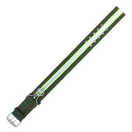 Four-layer reflective collar with a swivel 71 x 5 cm, Osh 55-65 cm, green-4