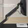 Black Black 17 "-57" Max.27kg Table Turn and Slop for Monitors Black Black