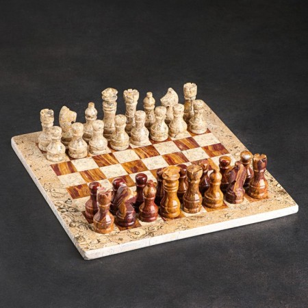 Chess "Elite", board 30x30 cm, onyx