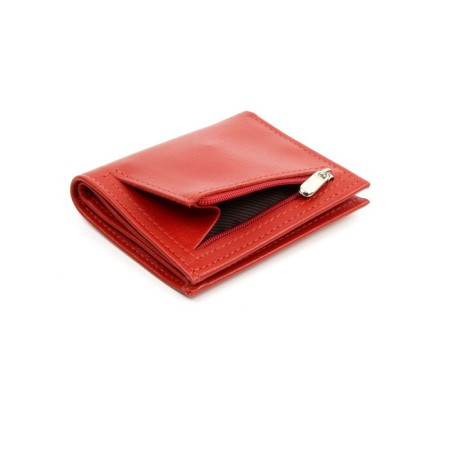P905 Wallet on the button, map for maps (8)/coins/bill, color scarlet orphea 11x9x2.5cm-4